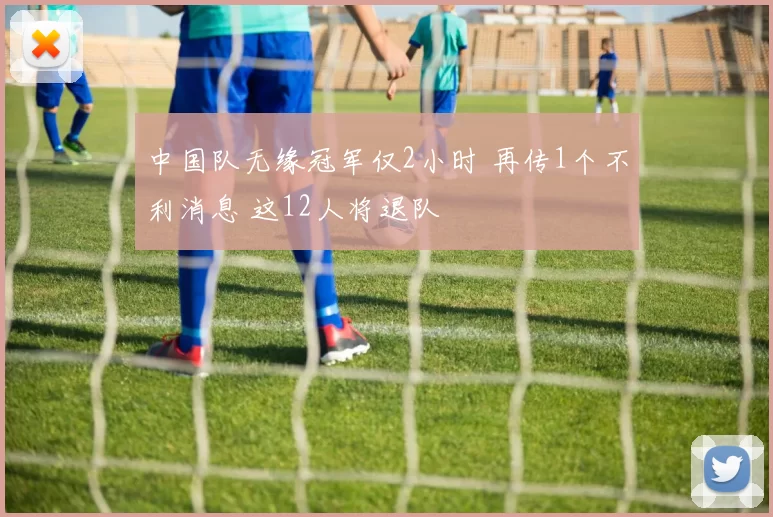 中国队无缘冠军仅2小时 再传1个不利消息 这12人将退队